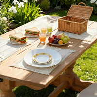 Klassische Künstlerische Bohemian-Style Gewebte Quasten-Tischsets, Geeignet für Heim- und Feiertagsdekoration sowie Alltäglichen Gebrauch