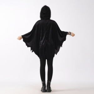 Bộ trang phục hóa trang Halloween dành cho người lớn, họa tiết bộ xương nữ, kiểu áo choàng, phong cách hot girl anime cosplay, họa tiết phù thủy, bao gồm áo choàng - Product Image 3