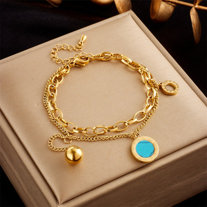 Fashion Charm Bracelets Zinc Alloy Multi Layered Pendant Butterfly Star Gift Jewelry B741 B779 - Product Image 3