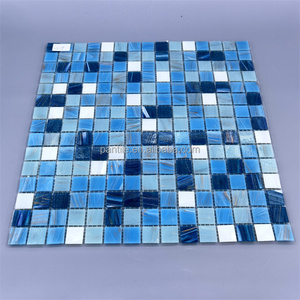 Nhà Máy Bán buôn nhà bếp backsplash Muối khảm phòng tắm mẫu thiết kế hồ bơi gạch thủy tinh 20mm x 4mm cho khảm - Product Image 1