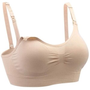 Reggiseno <span class=keywords><strong>Allattamento</strong></span> Senza Cuciture con Spalline Regolabili, Traspirante e Imbottitura Rimovibile <span class=keywords><strong>per</strong></span> Maternità - Product Image 6