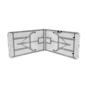 240cm événements fête <span class=keywords><strong>Table</strong></span> <span class=keywords><strong>pliante</strong></span> en plastique 8ft longue <span class=keywords><strong>Table</strong></span> pliable pour <span class=keywords><strong>8</strong></span> <span class=keywords><strong>personnes</strong></span> poids léger Snack bureau - Product Image 2