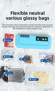Machine d'emballage sous vide semi-automatique R-PACK pour usage domestique, 110V, pour la conservation des aliments - Product Image 6
