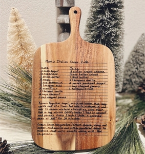 Tabla de cortar de madera para cocina, tabla de cortar de paleta de madera de acacia de nogal negro con mango