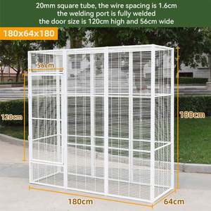 Büyük kafes fabrika satış demir kare tüp ve boya kuşlar kafesleri papağanlar oturma evi Aviaries - Product Image 2