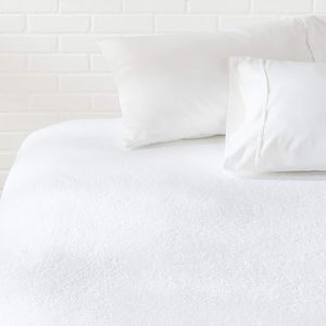 Protège-matelas en coton éponge tricoté, taille Queen, <span class=keywords><strong>imperméable</strong></span>, doux, respirant, blanc, lavable en machine, rafraîchissant, pour usage hospitalier - Product Image 2