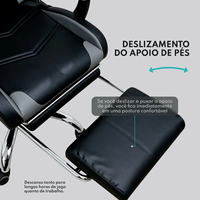 Chaise de bureau pivotante à 360 degrés en cuir noir, chaise de jeu inclinable en mousse rembourrée OEM économique pour un confort optimal