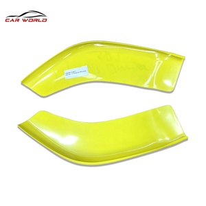 For Charger 2015-2019 Yellow Exterior Parts Accessory New <b>Car</b> Front Bumper Lower Corner Lip with Tow <b>Hook</b> Cut-Outs - Product Image 4