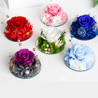 Lovebay Hot Sale Kerst Valentijnsdag Moederdag Cadeau Eeuwige Betoverende Eeuwigheidsbloem Handgemaakte Ge conserveerde Roos in Glas