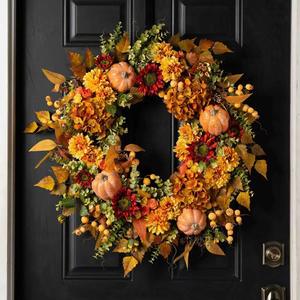 Raccolto autunno zucca porta ghirlanda forniture decorazioni decorazione per la casa <span class=keywords><strong>fiori</strong></span> artificiali per la casa - Product Image 1