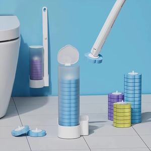 Escobilla de baño de plástico desechable de un solo nivel para el hogar, venta al por mayor, cabeza de esponja lanzable por inyección, parte inferior sentada - Product Image 5