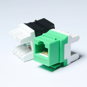 Placa de pared para <span class=keywords><strong>cable</strong></span> UTP sin herramientas, conector Keystone <span class=keywords><strong>Cat</strong></span> <span class=keywords><strong>6a</strong></span> Zhefan RJ45, conector impermeable IP68 - Product Image 1