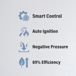 Caldaia <span class=keywords><strong>a</strong></span> Pellet Biomassa Intelligente con Accensione Automatica per Riscaldamento Domestico, Direttamente dalla Fabbrica - Product Image 5