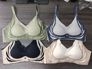 Femmes chaudes sans couture sans fil Push up confort sommeil Permanent tasse Pad Bralette sans fil sans fil sport T-Shirt soutien-gorge - Product Image 6