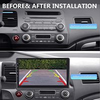 Autoradio Android pour Honda Civic 2006 à 2012 Système de navigation GPS Écran tactile 10,1 pouces CarPlay Android Auto Bluetooth