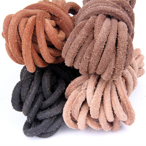 Cordoncino in Pelle di <span class=keywords><strong>Yak</strong></span> e Vacchetta con Finitura Scamosciata HW DIY, 5 6 8MM, Colore Naturale Originale, Materiale per Tessitura Artigianale e Creazione di Gioielli - Product Image 6