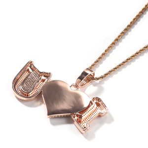 2025 UWIN <span class=keywords><strong>speciale</strong></span> a forma di cuore <span class=keywords><strong>ti</strong></span> <span class=keywords><strong>amo</strong></span> memoria regalo ciondolo collana per la giornata della mamma gioielli personalizzati di San Valentino - Product Image 6