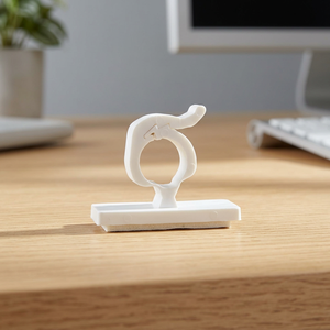Clip Adesiva per Cavi 3x1.5cm - Materiale ABS di Alta Qualità Made in Italy - Product Image 3