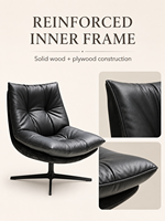 Fauteuil de salon pivotant moderne, en cuir ou en tissu, fabriqué en usine, OEM ODM, pour salon ou hôtel