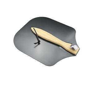 Aluminio Metal Negro <span class=keywords><strong>Pizza</strong></span> Turning Peel <span class=keywords><strong>Pizza</strong></span> <span class=keywords><strong>Pala</strong></span> Rotación <span class=keywords><strong>Pizza</strong></span> Paddle con mango de madera plegable - Product Image 4