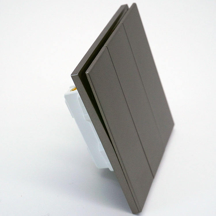 Hot Sale New Design 3 Gang 1 2 Way Electrical Switch Double Pole PC Material Max Voltage 250V Wall Switch for Home Office Use