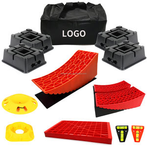 Équipement de stationnement de véhicule Camping-car Voyage <span class=keywords><strong>Remorque</strong></span> RV Nivellement Jack Bloc Rampes - Product Image 2