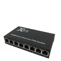 RTXMC Conmutador Fast Ethernet de 8 puertos Conmutador Poe inverso 8 puertos 100Mbps Puerto 24V-48V Poe In Poe Out Rpoe Switch