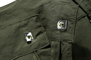 Pantalon de randonnée et de cyclisme unisexe OEM à séchage rapide en fibre chimique solide, deux sections détachables, printemps-été - Product Image 5