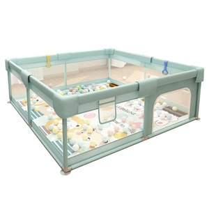 Valla de juegos para niños, valla de seguridad para bebés, tapete de gateo para uso en interiores, valla de aprendizaje para caminar, tela de malla ZT364 - Product Image 4