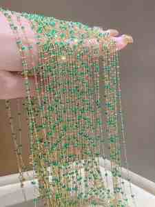 قلادة وسوار مطلي بالمينا بتصميم خيالي، سلسلة ذهبية مع تصميم اسم، أحدث طراز من القلادات، طقم قلادة وسوار ذهبي للنساء - Product Image 3