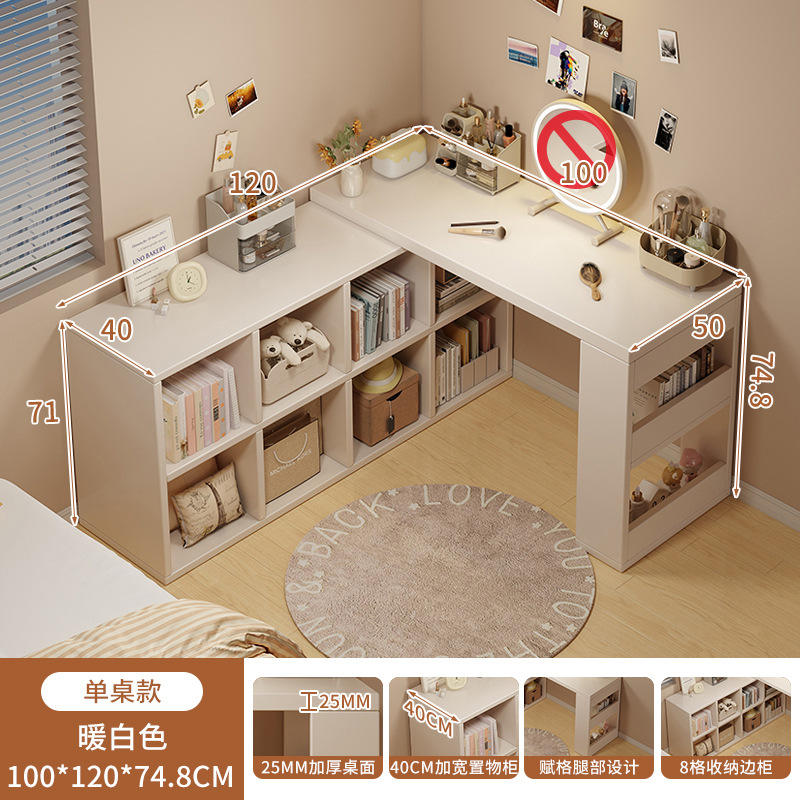 Meuble d'appoint blanc chaud 100 cm