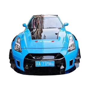 Kit carrosserie style LB en fibre de carbone pour Nissan GTR 2ème génération : pare-chocs, jupes latérales, extensions d'ailes, capot, spoiler – Amélioration - Product Image 1