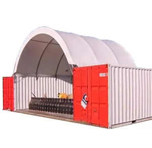 Container Shelter PVC Fabric Round Roof Dome Container Shelter