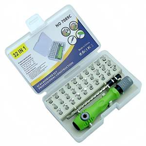 Autre jeu de tournevis 32 en 1 en acier au chrome vanadium magnétique pour la réparation et le démontage de téléphones portables et d'ordinateurs - Product Image 1