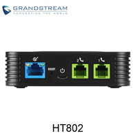 Passerelle vocale IP SIP Grandstream HT802v2 à 2 ports avec PoE et adaptateur téléphonique analogique facile à utiliser
