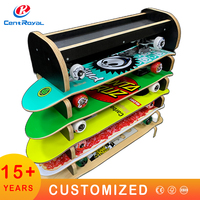 Présentoir sur pied en bois pour magasin de détail, pour planches de paddle, de surf, de skateboard et de surfboard, design moderne, taille personnalisable