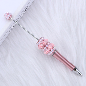 Multicolore per studenti fatti da te didattici di cancelleria perla per penna di perline con fiori estetici a sfera all'ingrosso in materiale plastico - Product Image 5