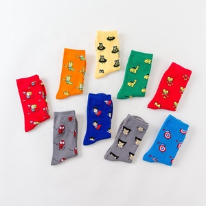 Wholesale High Quality Crew Casual Cotton Anti-Slip Anti-Bacterial Superhero Funny Character Novelty <strong>Marvel</strong> Comic <strong>Socks</strong> - Product Image 3