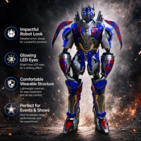 Costume de robot Optimus Prime réaliste, taille réelle, armure Transformers pour adulte, pour spectacle sur scène, événement, spectacle