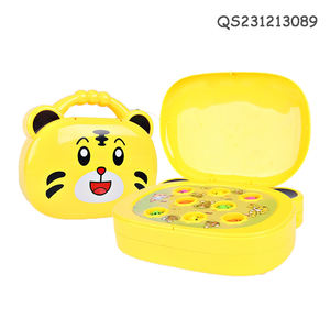 QS usine OEM Portable sac à main électrique à main dessin animé ours cochon tigre chien Animal Whack taupe jeu enfants jouet avec musique - Product Image 6