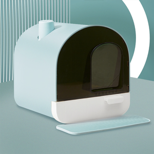 Livraison directe, bac à litière pour chat entièrement fermé, pas cher, grande toilette pour chat, type tiroir, désodorisant, cheminée, anti-chute, litière pour chat - Product Image 5