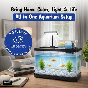 Aquarium tout-en-un N6-NEO LIGHT avec filtre supérieur et éclairage LED WRGB, aquarium de bureau en verre ultra-clair pour la maison - Product Image 5
