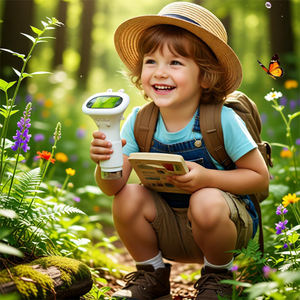 メーカー製ポータブル子供用顕微鏡おもちゃ、2インチディスプレイ、1000倍ズーム、CE認証済み、自然学習用子供用顕微鏡 - Product Image 1