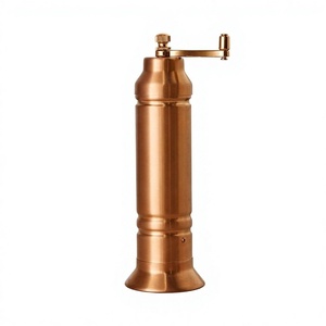 Molinillo de especias metálico con acabado en cobre para uso doméstico, mecanismo manual, molinillo de pimienta, diseños personalizables, precio al por mayor - Product Image 1