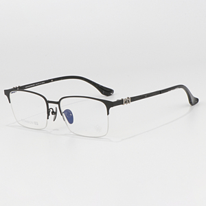 <span class=keywords><strong>Gafas</strong></span> Clásicas y Versátiles de Media Montura, Color Negro Mármol, con Graduación Óptica Multifocal, Marca de Lujo, Calidad Superior - Product Image 4