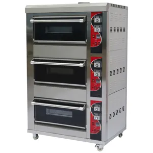 3 Decks Gas Oven Wholesale High Efficiency 3 Trays Gas Baking Oven LPG Gas Bakery Oven For Bakery Shop (ARF-33H)