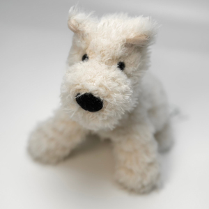 Peluche chiot West Highland White Terrier Jelly Cat pour le soulagement du stress avec rembourrage en coton PP et techniques de lavage - Product Image 2