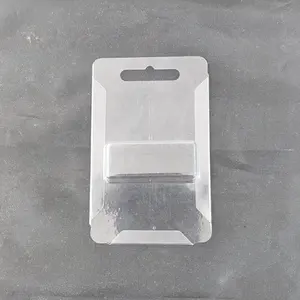 Custom Clear Slide Kaart Blister Packs Met Gedrukt Insteekkaart Lage Kosten Custom Pvc Huisdier Slide Kaart Blister Packs Met hang Hole