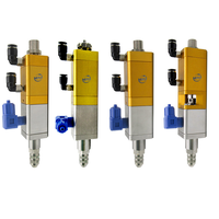 Vanne de distribution professionnelle industrielle de précision pneumatique à grand débit pour résine époxy thermofusible, graisse et pâte à souder, avec aspiration arrière