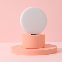 Led Lighted Travel Makeup Mirror Small Round Rechargeable Mirror Folding Portable Pocket Mini Cosmetic Mirror